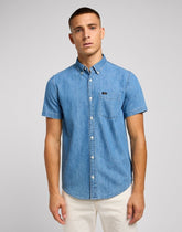 Koszula Męska Lee Button Down SS Shasta Blue 112349963 L886015637